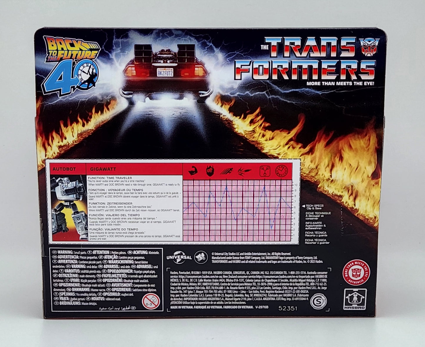 Transformers- 40th Anniversary- Gigawatt (Back to the Future)