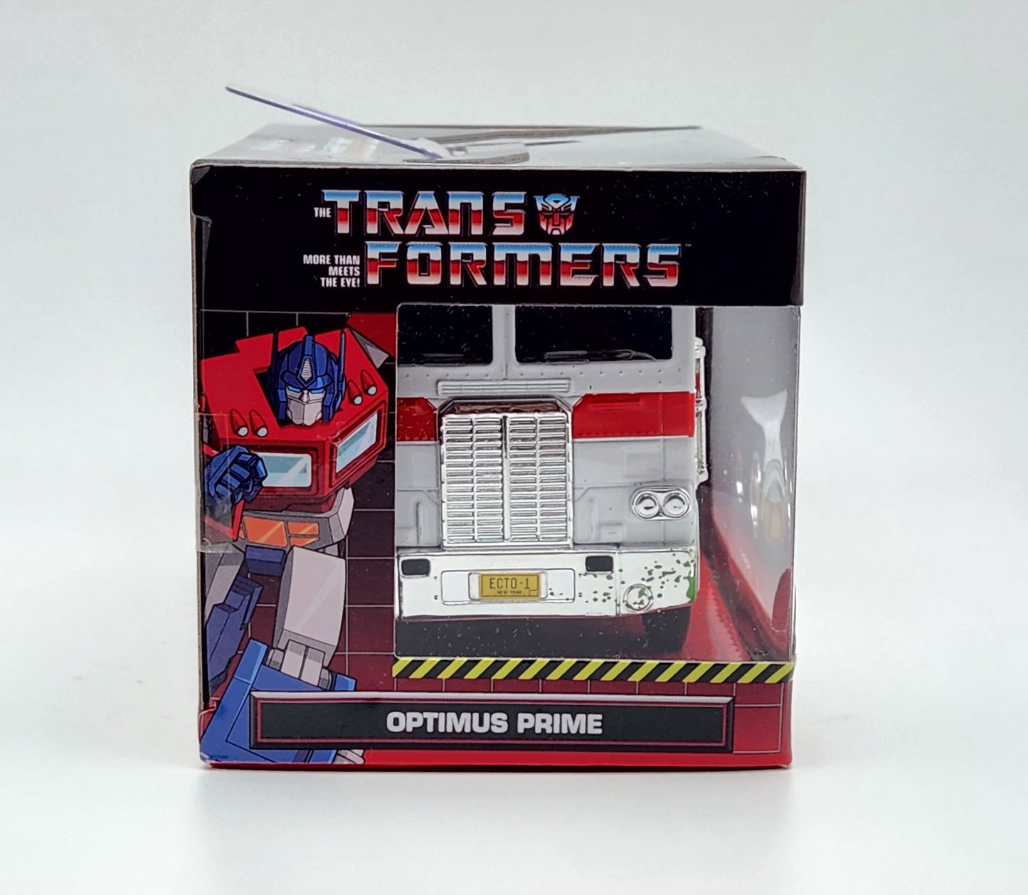 Ghostbusters x Transformers- Hollywood Rides- 40th Anniversary- G1 Optimus Prime (Ecto-1 Graphics) 1/32 Scale