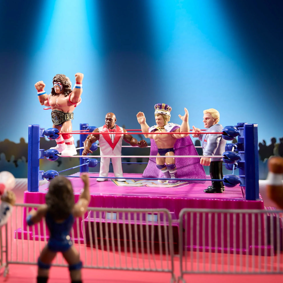WWE Retro Superstars- Series 18- Ultimate Warrior, Virgil, Bobby "The Brain Heenan, King Harley Race (4-pack)