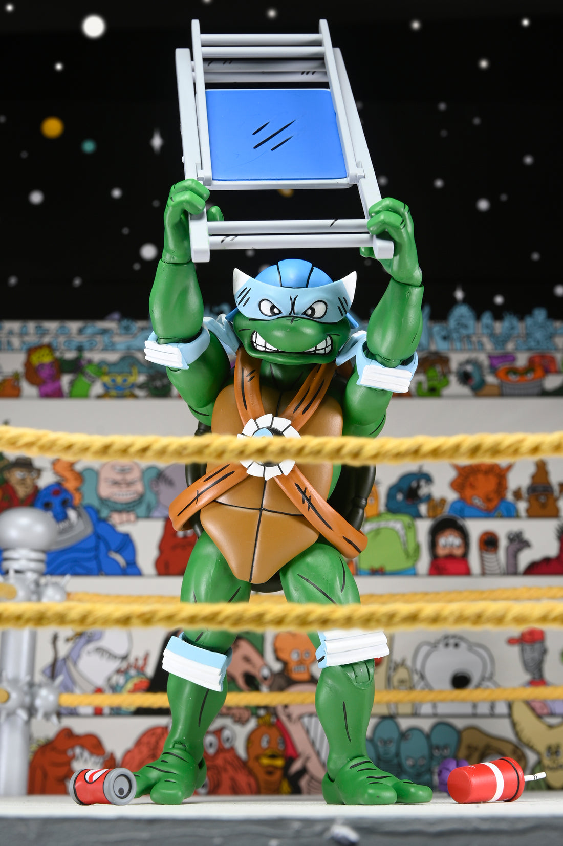 Teenage Mutant Ninja Turtles- Stump Arena Wrestling Leonardo (NECA): Eastman and Laird's