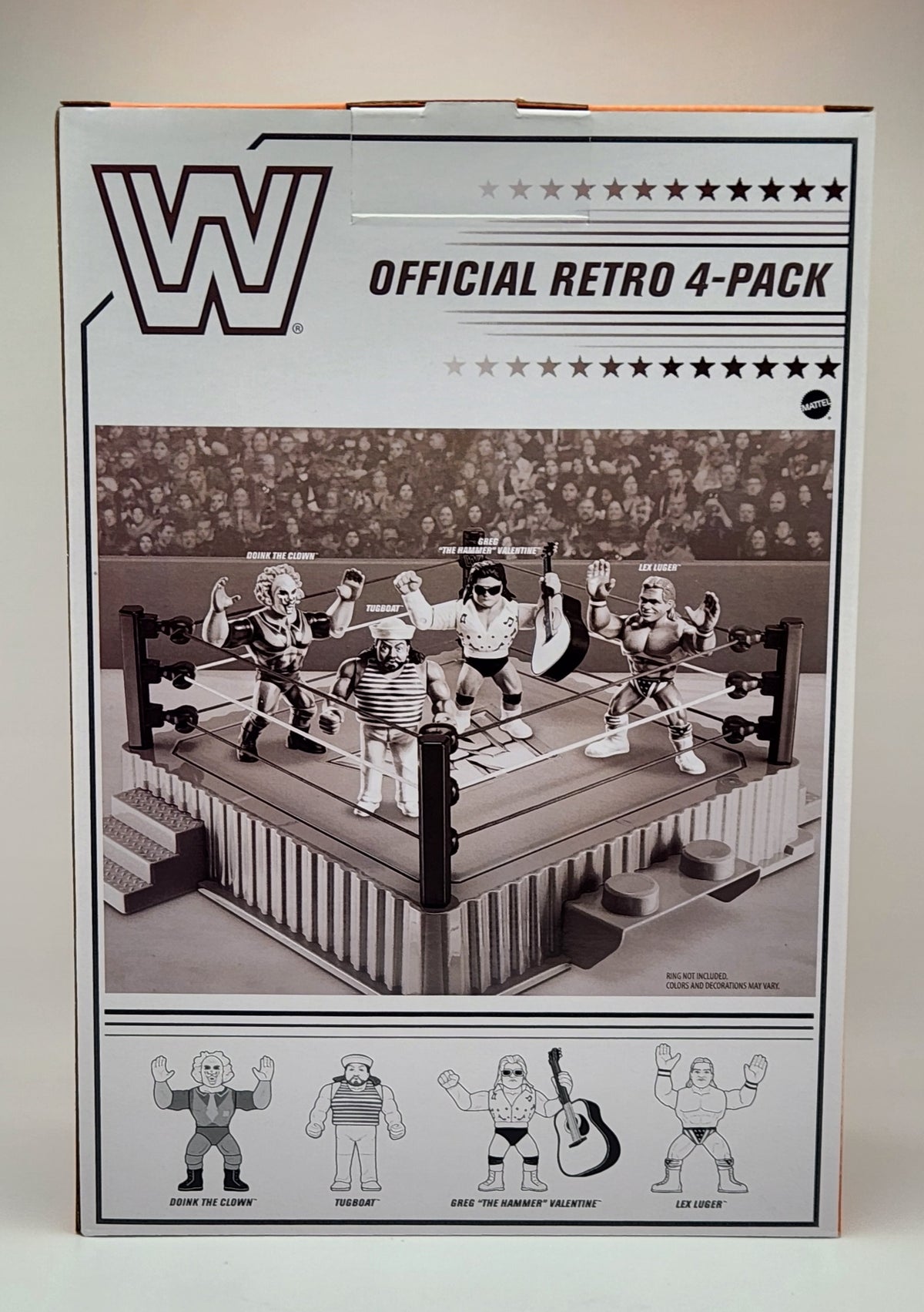 WWE Retro Superstars- Series 13- Lex Luger, Greg "The Hammer" Valentine, Tugboat, and Doink the Clown (4-pack)