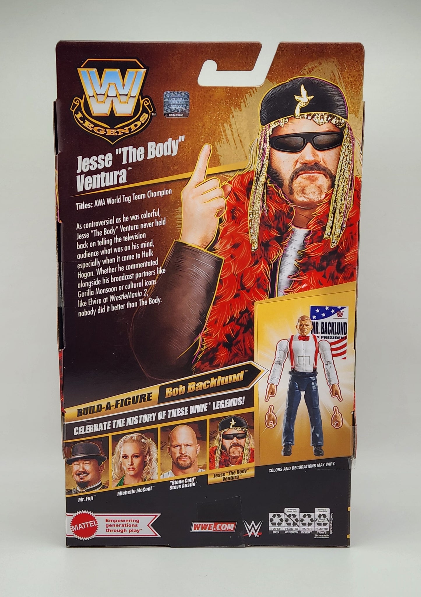 WWE Elite Collection Series- WWF Legends- Jesse "The Body" Ventura