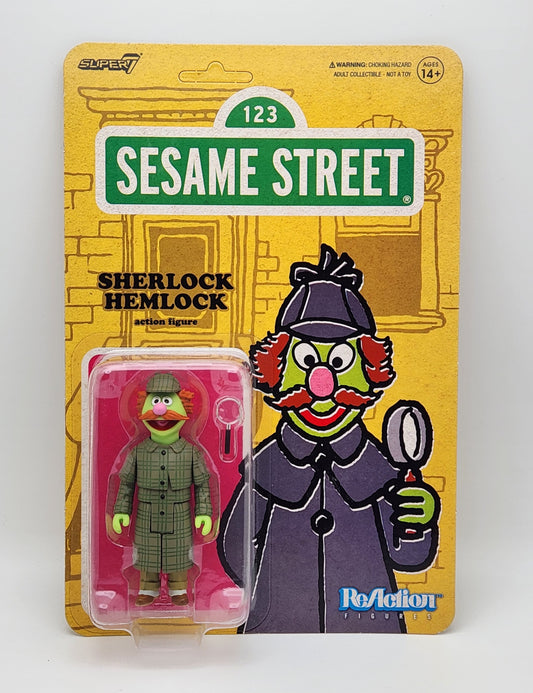 Super7 Reaction- Sesame Street- Sherlock Hemlock