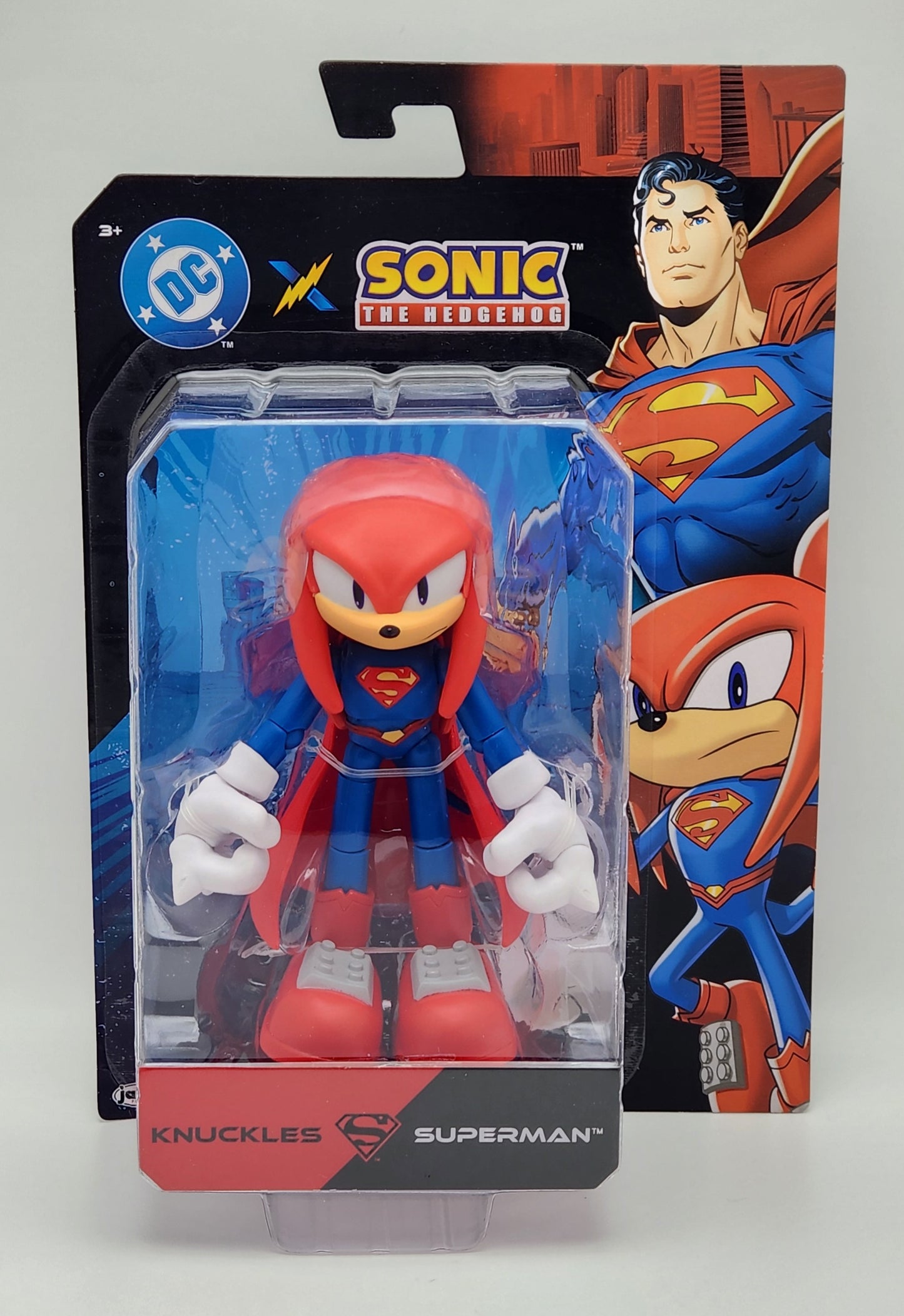 DC X Sonic the Hedgehog- Knuckles as Superman (Jakks Pacific)