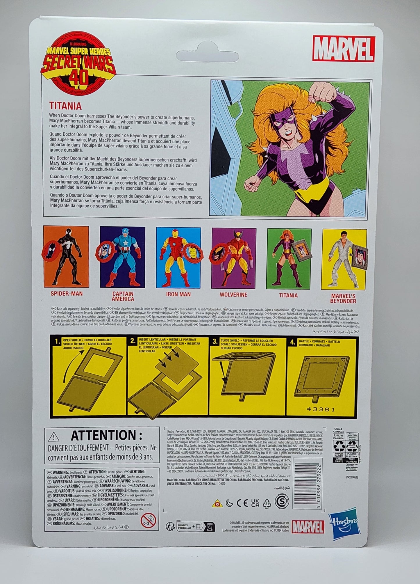 Marvel Legends Retro Collection Series- Secret Wars- Titania