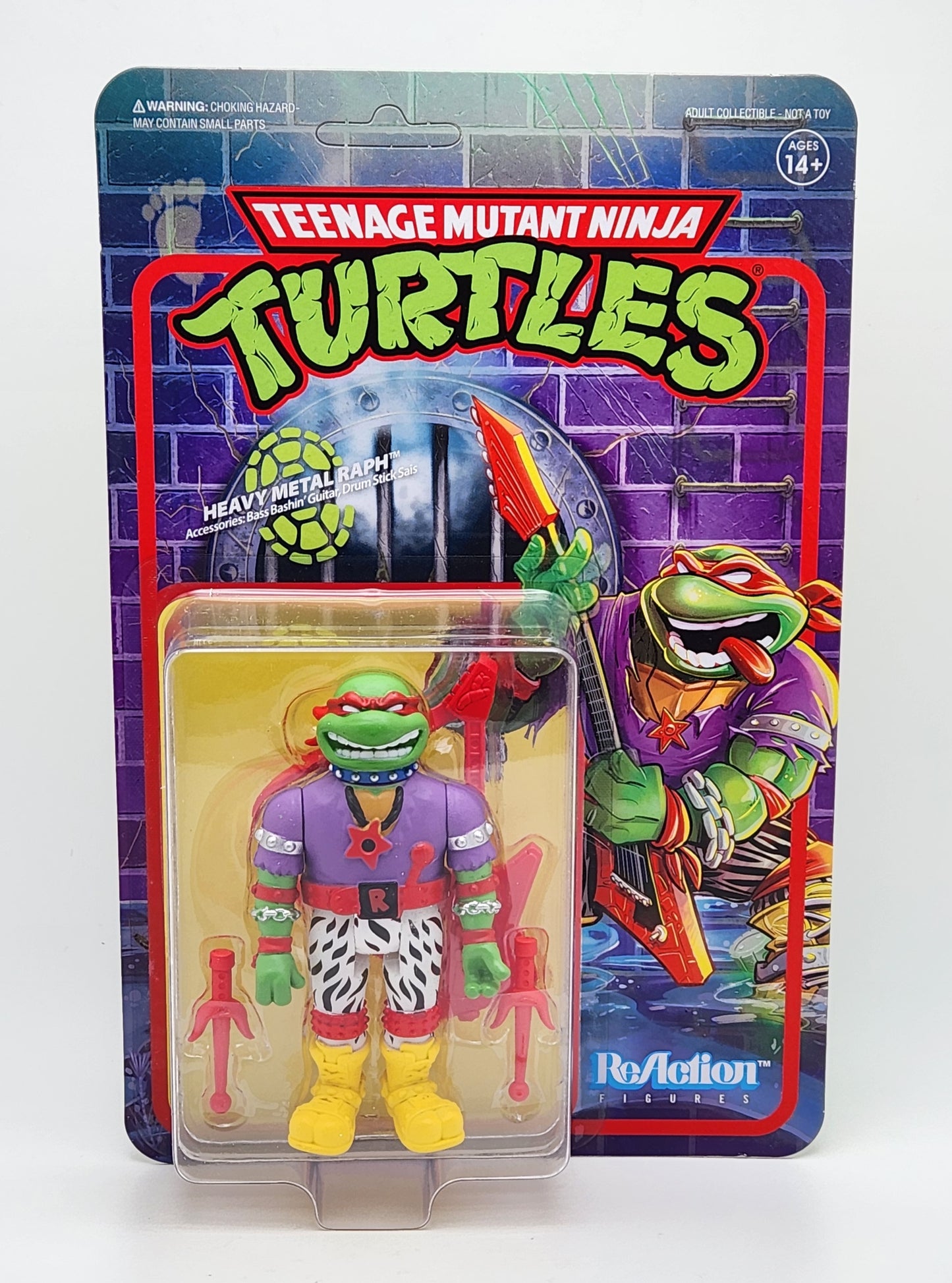 Super7 Reaction- Teenage Mutant Ninja Turtles- Heavy Metal Raphael