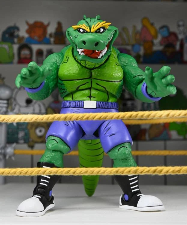 Teenage Mutant Ninja Turtles- Stump Wrestling Leatherhead (NECA): Eastman and Laird's