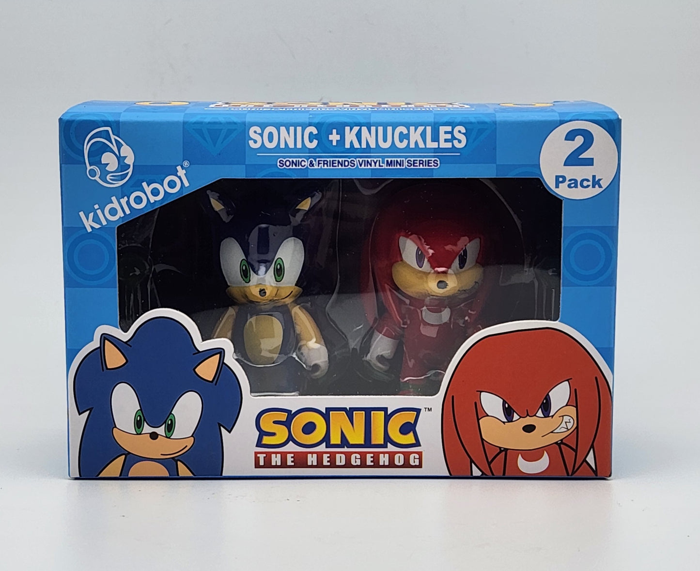 Kidrobot- Sonic the Hedgehog- Sonic & Knuckles (2-pack)