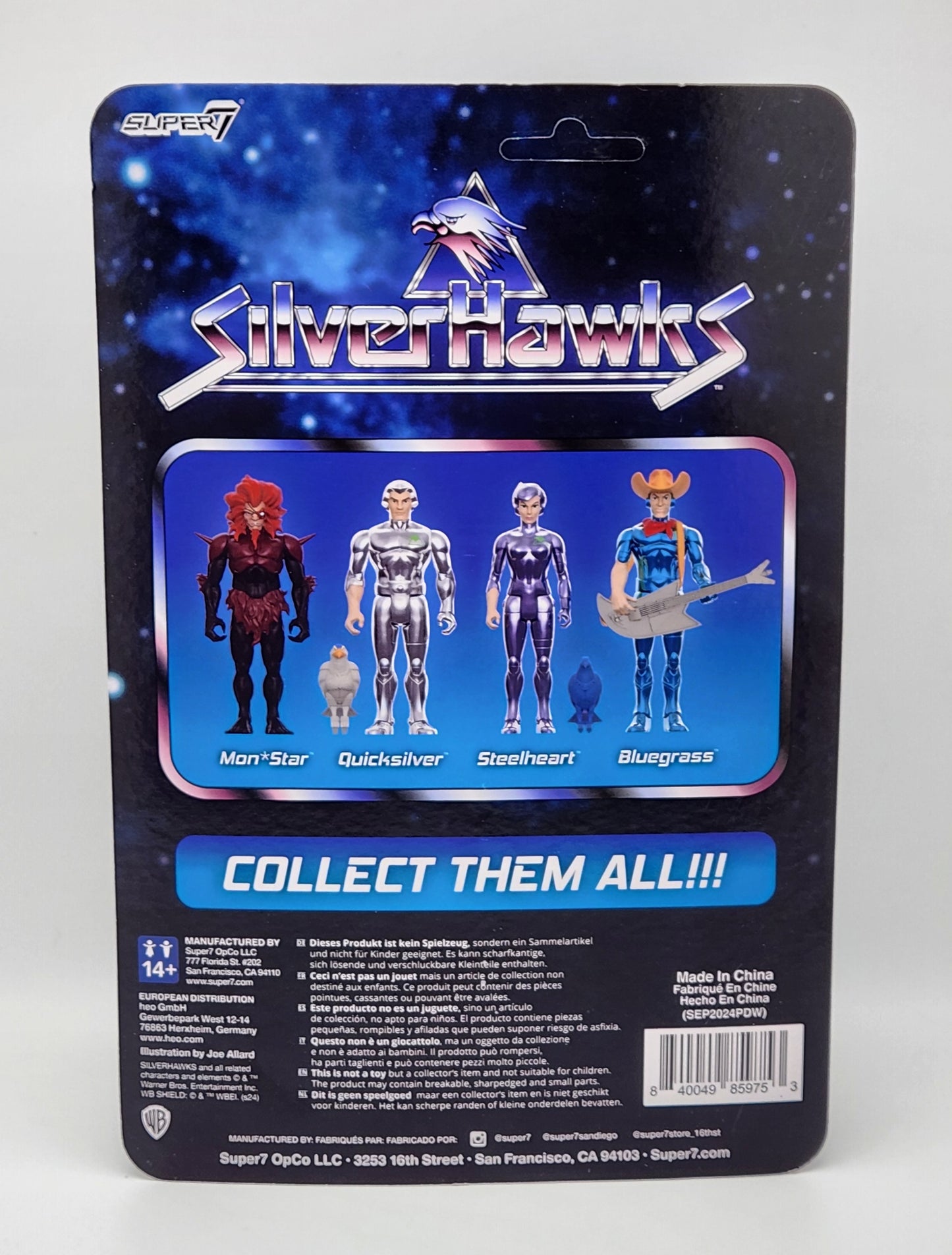 Super7 Reaction- SilverHawks- Quicksilver