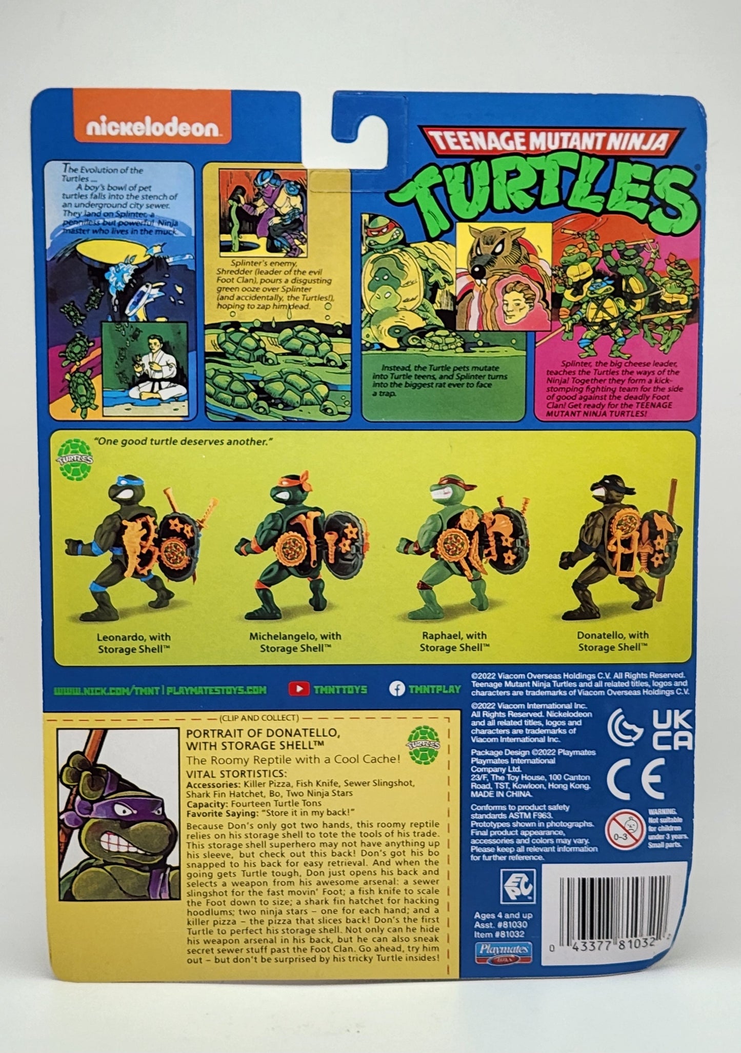 Teenage Mutant Ninja Turtles- Donatello with Storage Shell