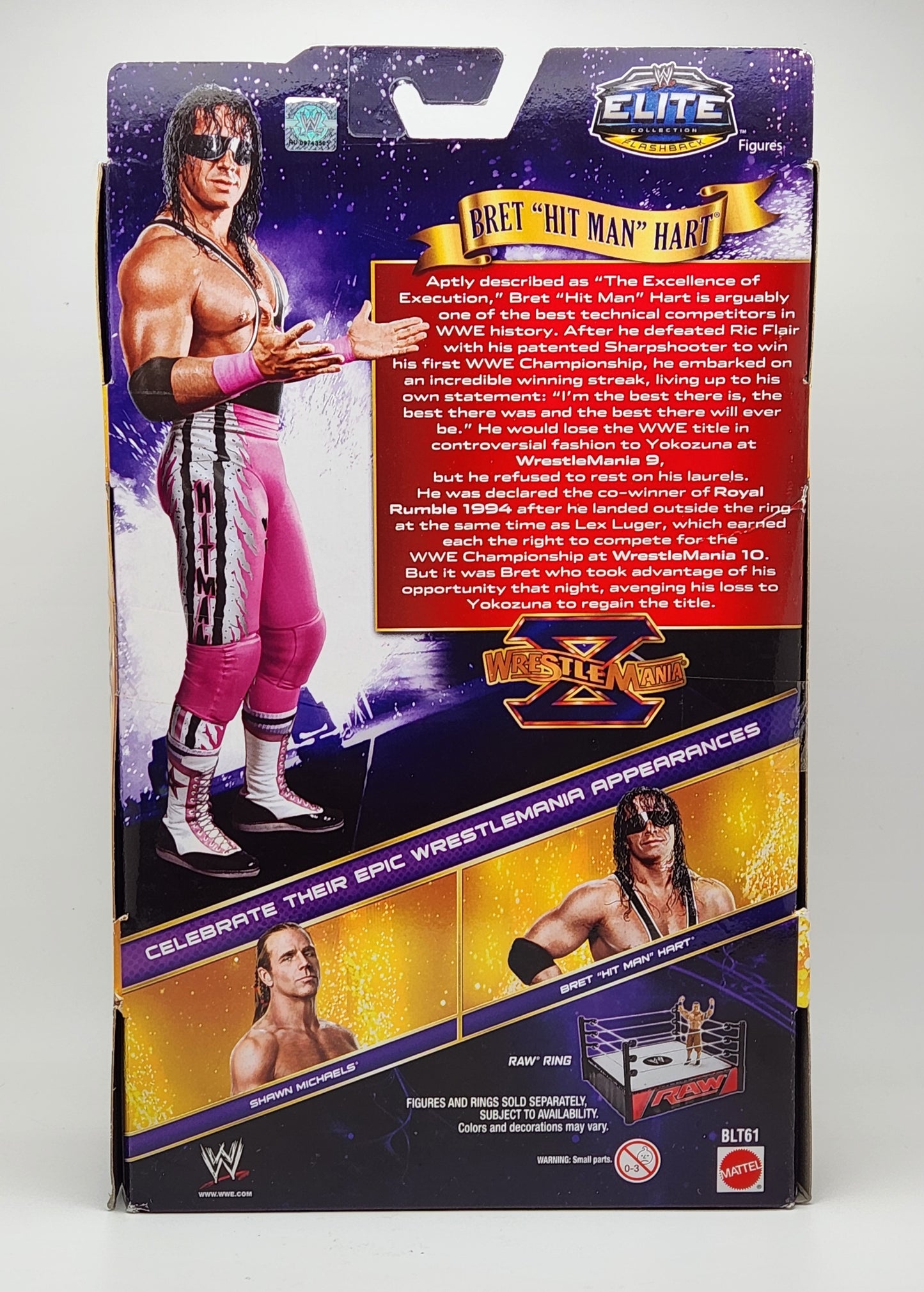 WWE Elite Collection Series- Flashback Series- Bret "The Hitman" Hart