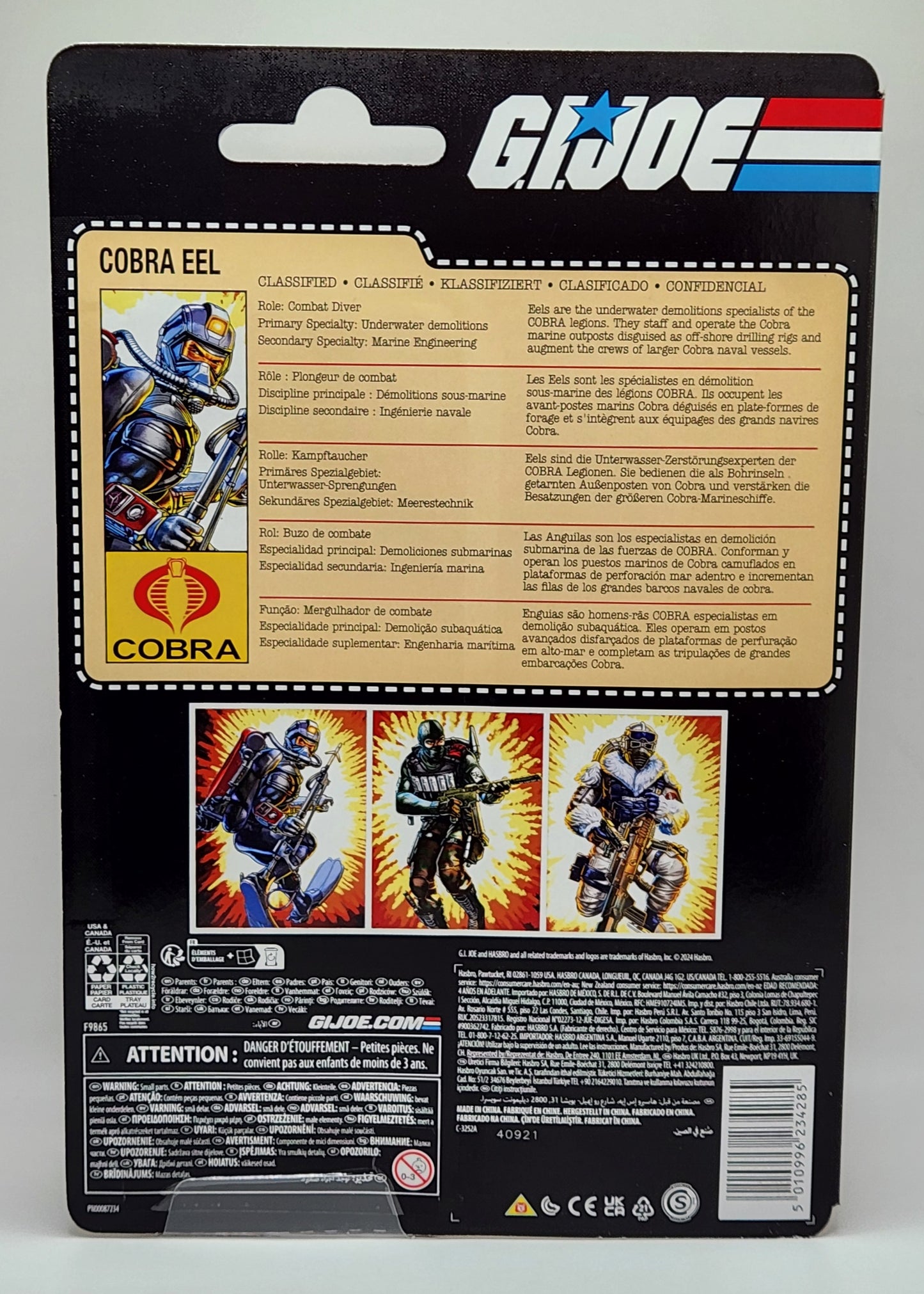G.I. Joe Classified Series- Retro Cardback- Cobra EEL