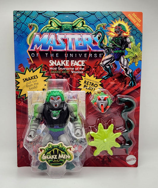 Masters of the Universe- Origins Deluxe Collection- Snake Face