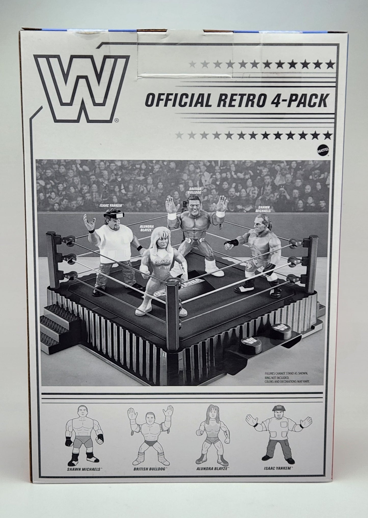 WWE Retro Superstars- Series 16- Shawn Michaels, British Bulldog, Alundra Blayze, Isaac Yankem (4-pack)