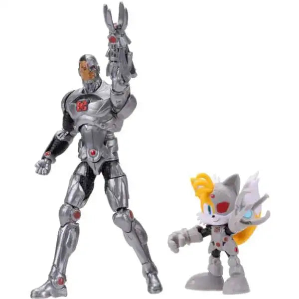 DC X Sonic the Hedgehog- Cyborg & Tails (Jakks Pacific)