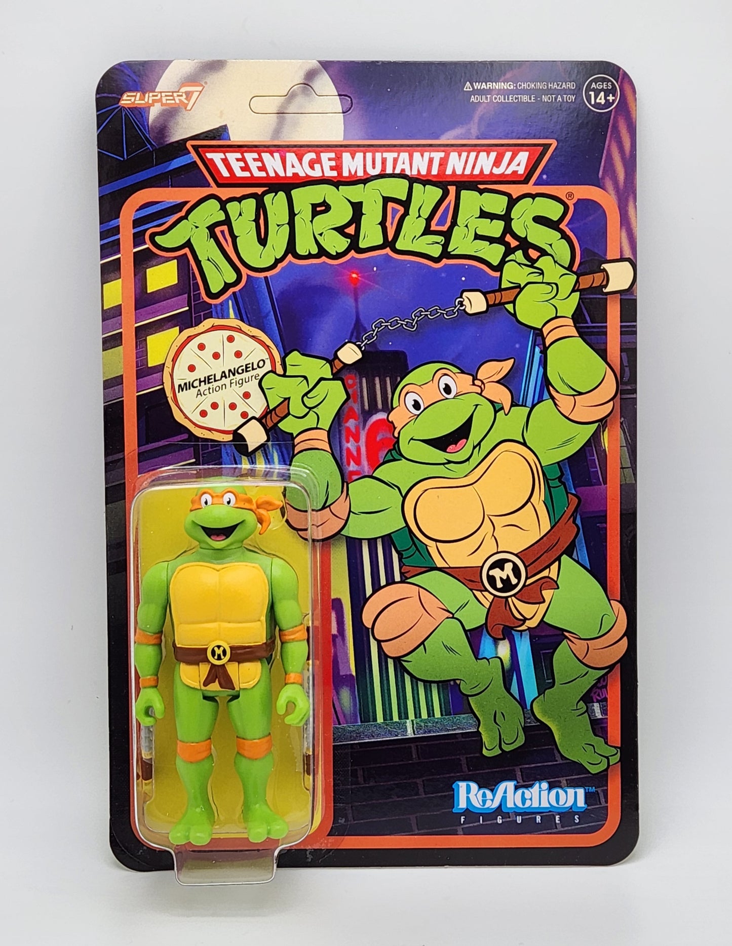 Super7 Reaction- Teenage Mutant  Ninja Turtles- Michelangelo