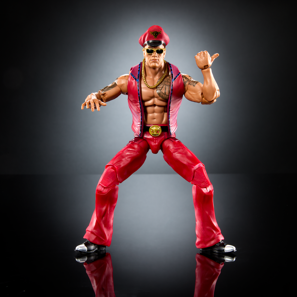 WWE x Street Fighter Elite Collection Series- The Rock "Final Boss" as M. Bison