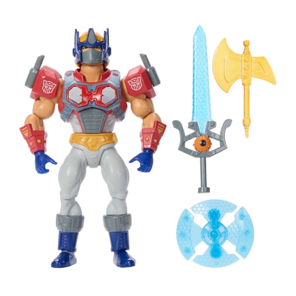Masters of the Universe Origins x Transformers: Optimus Prime Armor He-Man