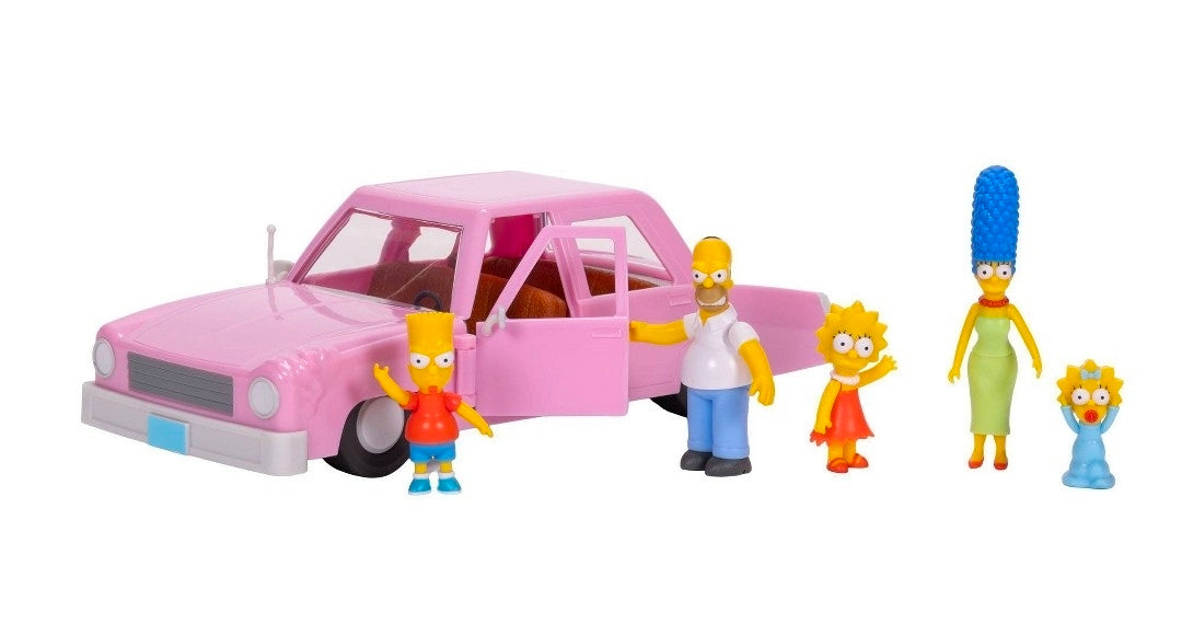 The Simpsons- Simpsons Family with Sedan