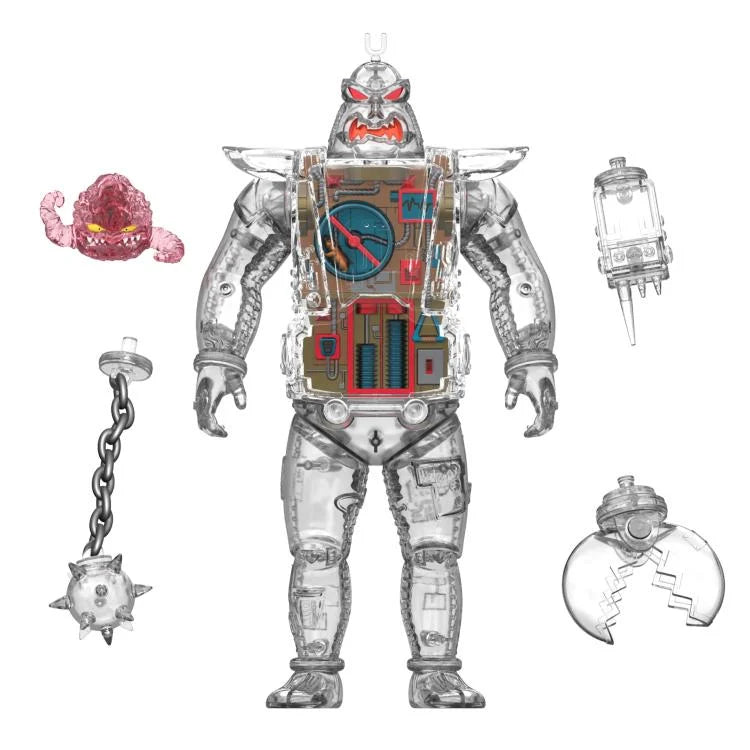 Super7- Teenage Mutant Ninja Turtles- Super Cyborg Krang Android (Clear Version)