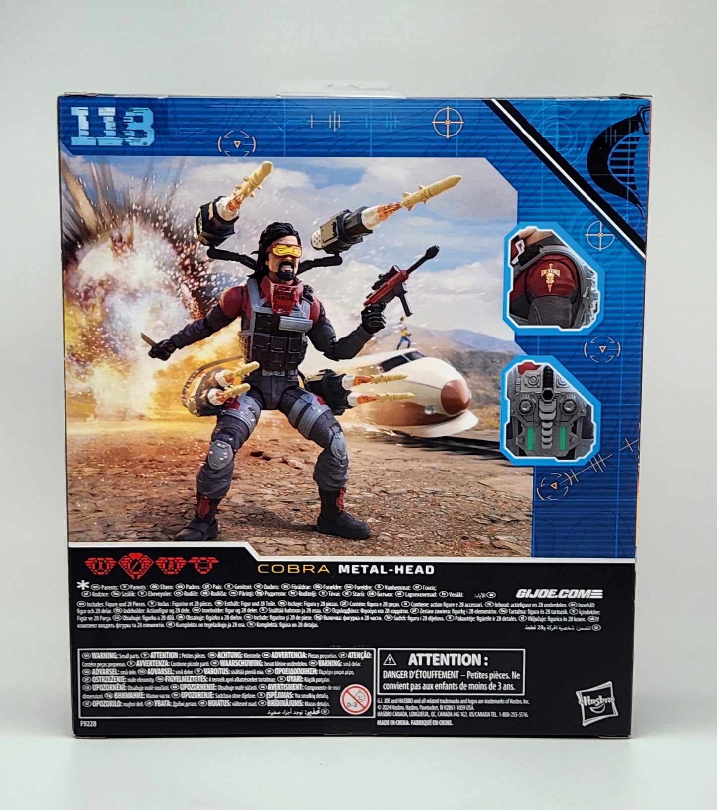 G.I. Joe Classified Series Deluxe- Iron Grenadiers: Cobra Metal-Head