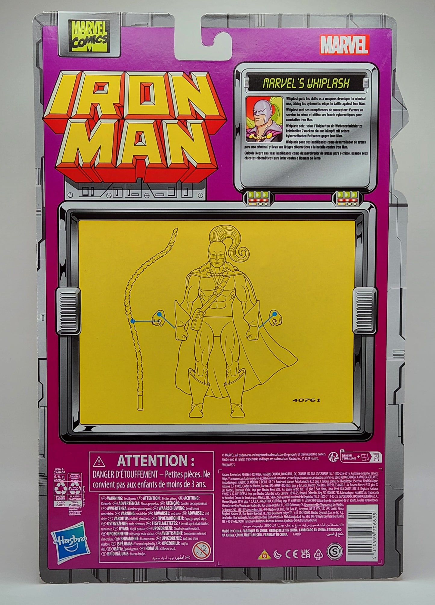 Marvel Legends Retro Collection Series- Iron Man: Marvel's Whiplash