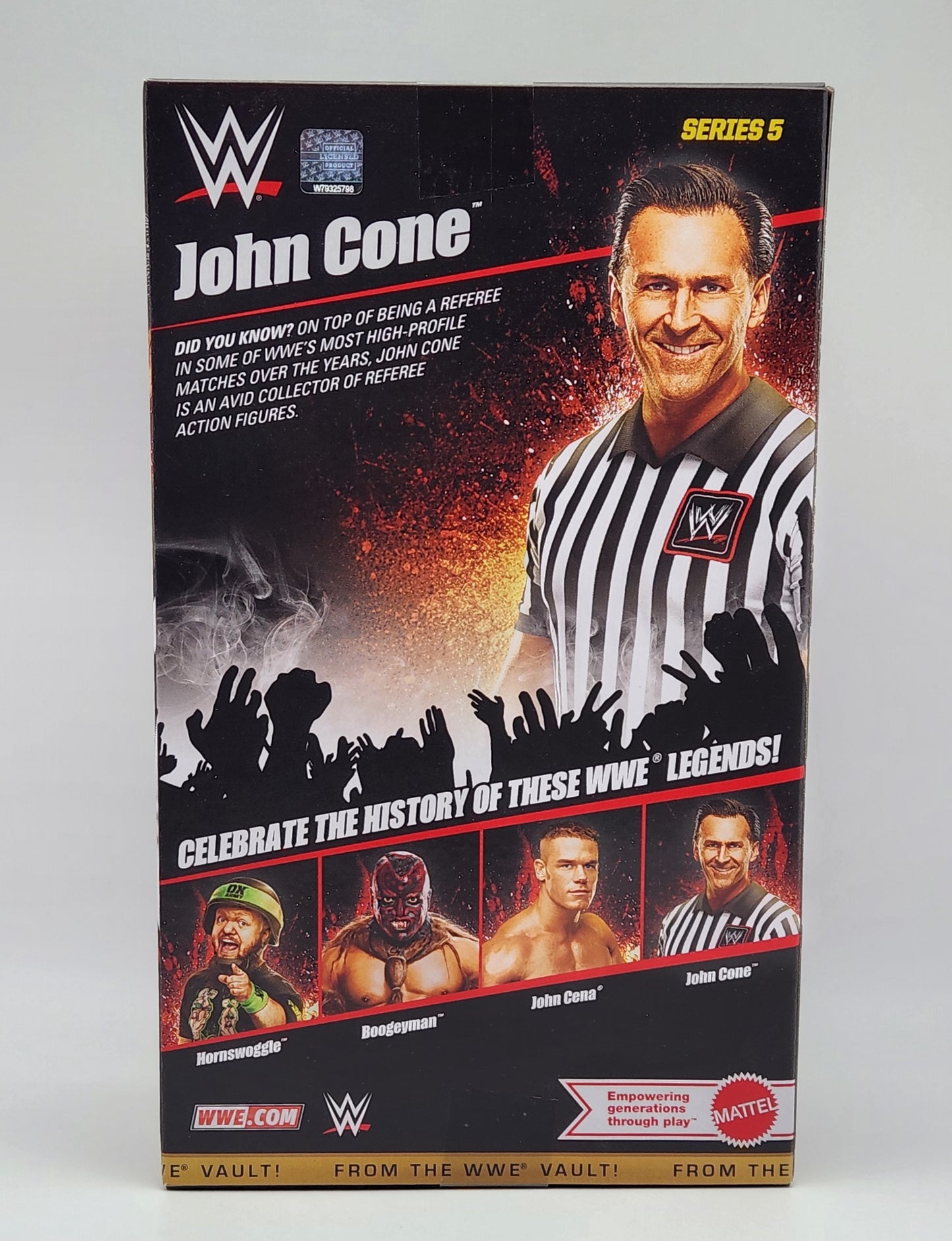 WWE Elite Collection Series- From The Vault Series 5- John Cone (Referee)
