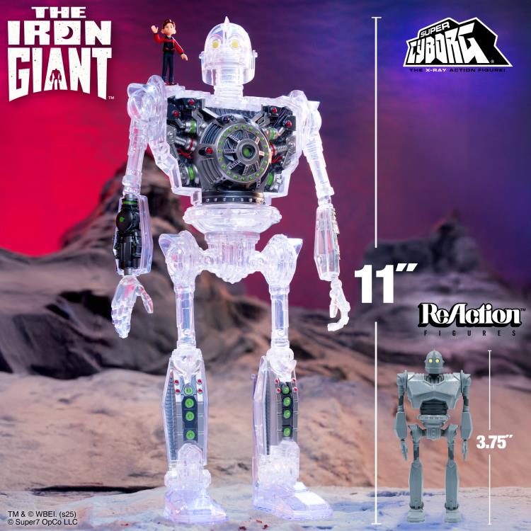 Super7- The Iron Giant- Super Cyborg Iron Giant (Clear Version)