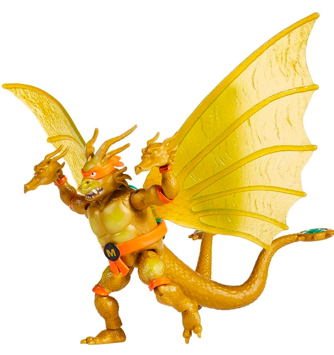 Teenage Mutant Ninja Turtles x Godzilla Mashups- Mikey x King Ghidorah (Three-Headed Mutant)