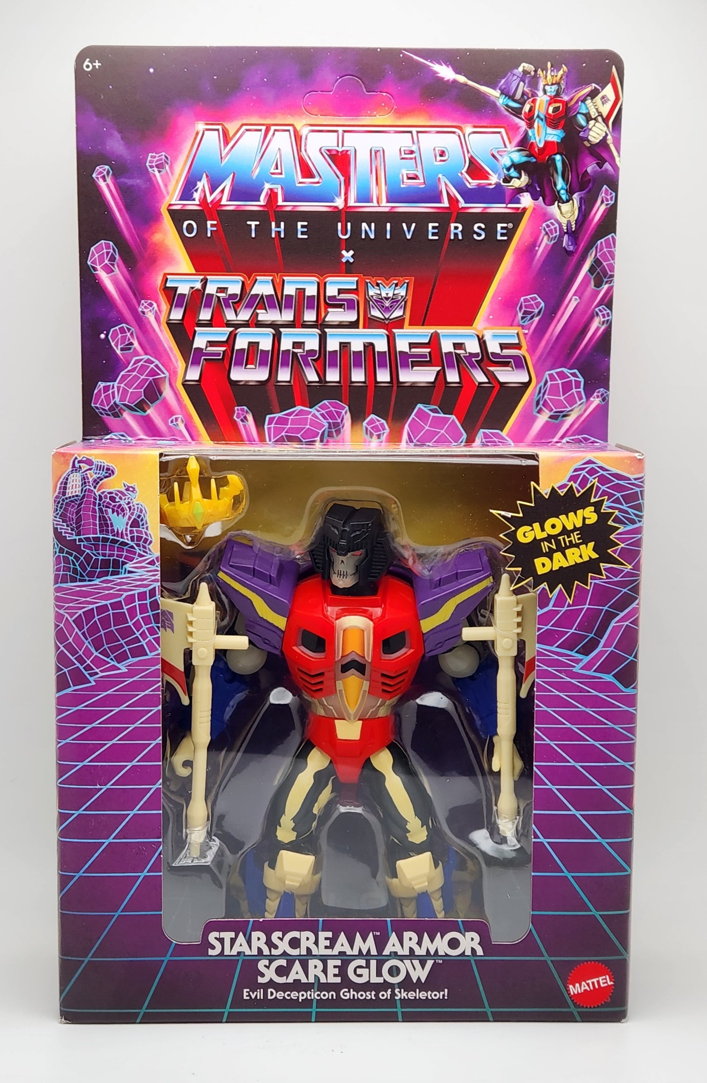 Masters of the Universe Origins x Transformers- Starscream Armor Scare Glow