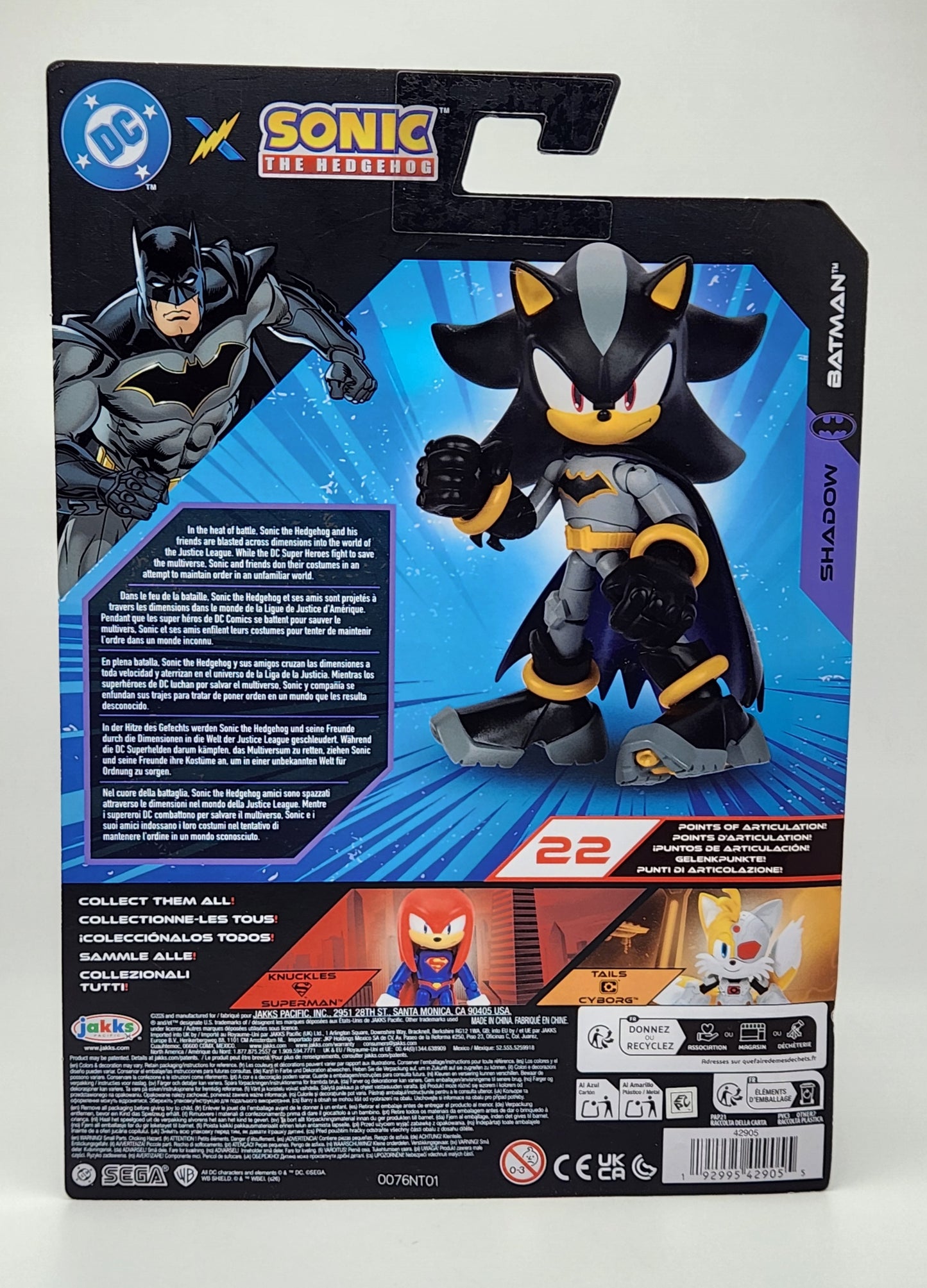 DC X Sonic the Hedgehog- Shadow as Batman (Jakks Pacific)