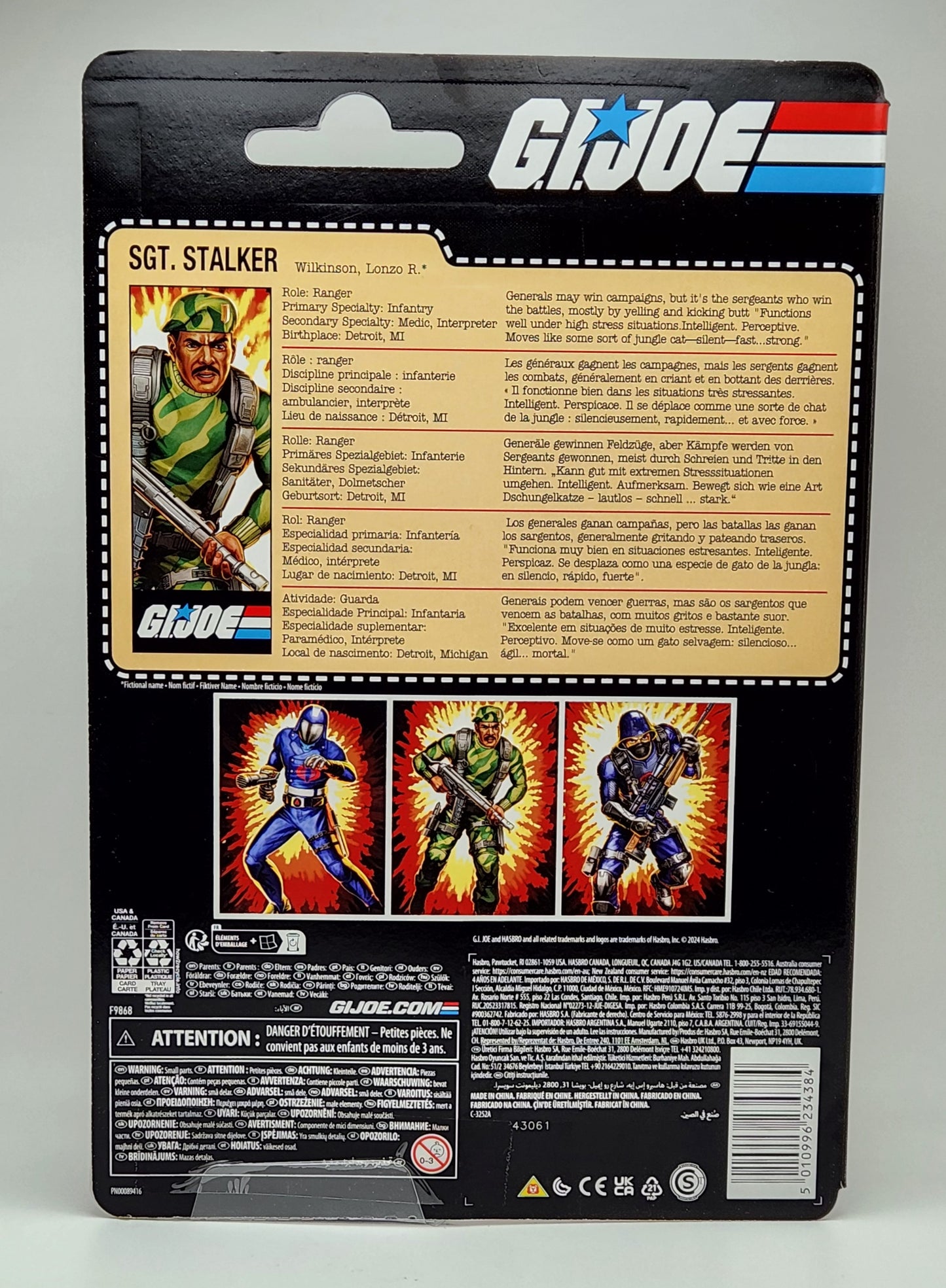 G.I. Joe Classified Series Retro Cardback- Sgt. Stalker