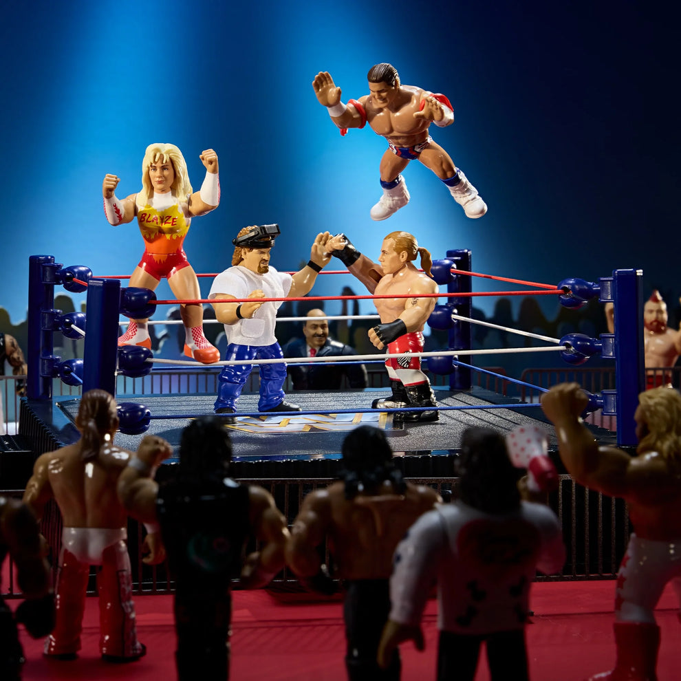WWE Retro Superstars- Series 16- Shawn Michaels, British Bulldog, Alundra Blayze, Isaac Yankem (4-pack)