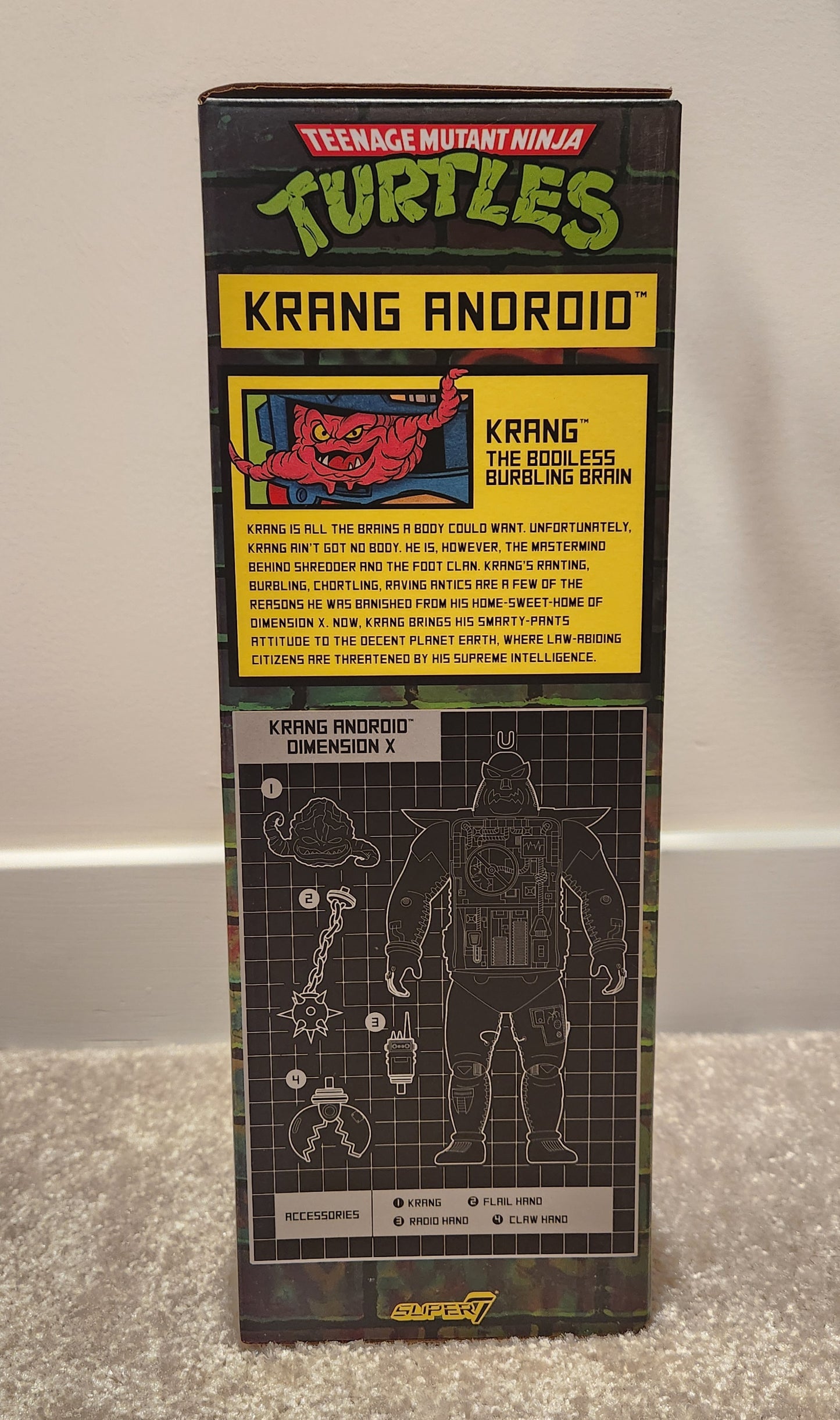 Super7- Teenage Mutant Ninja Turtles- Super Cyborg Krang Android (Clear Version)