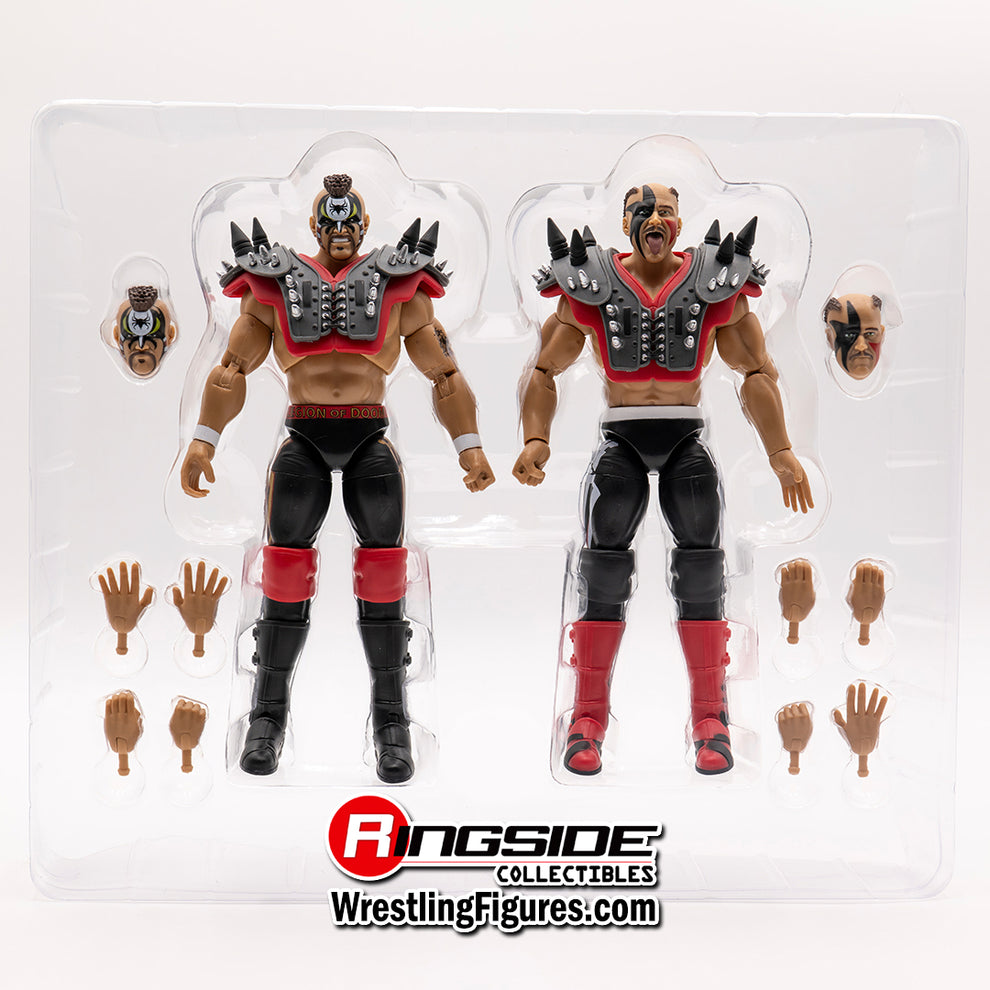 RSC Toys Unsanctioned Classic Superstars- Road Warriors (Animal & Hawk) Gray Variant