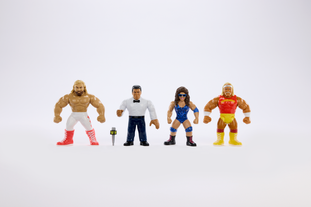 WWE Retro Superstars- Series 15- Hulk Hogan, Wendi Richter, Big John Studd, Muhammed Ali (4-pack)
