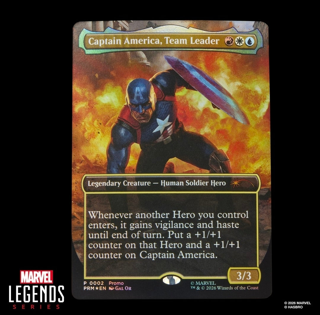Marvel Legends Series Collection- Magic the Gathering- Captain America (Avengers Twilight)