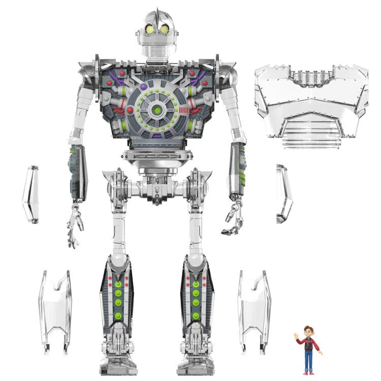 Super7- The Iron Giant- Super Cyborg Iron Giant (Clear Version)