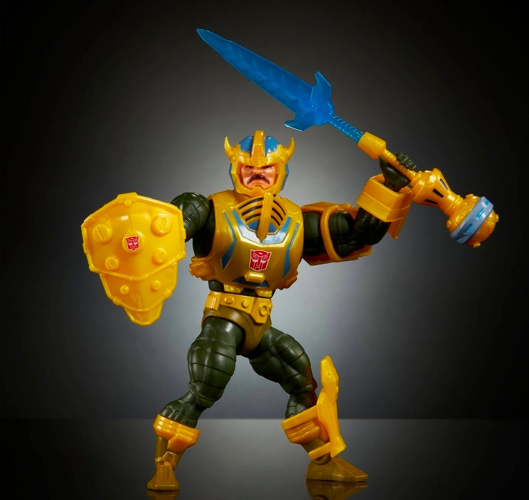Masters of the Universe Origins x Transformers- Bumblebee Armor Man at Arms
