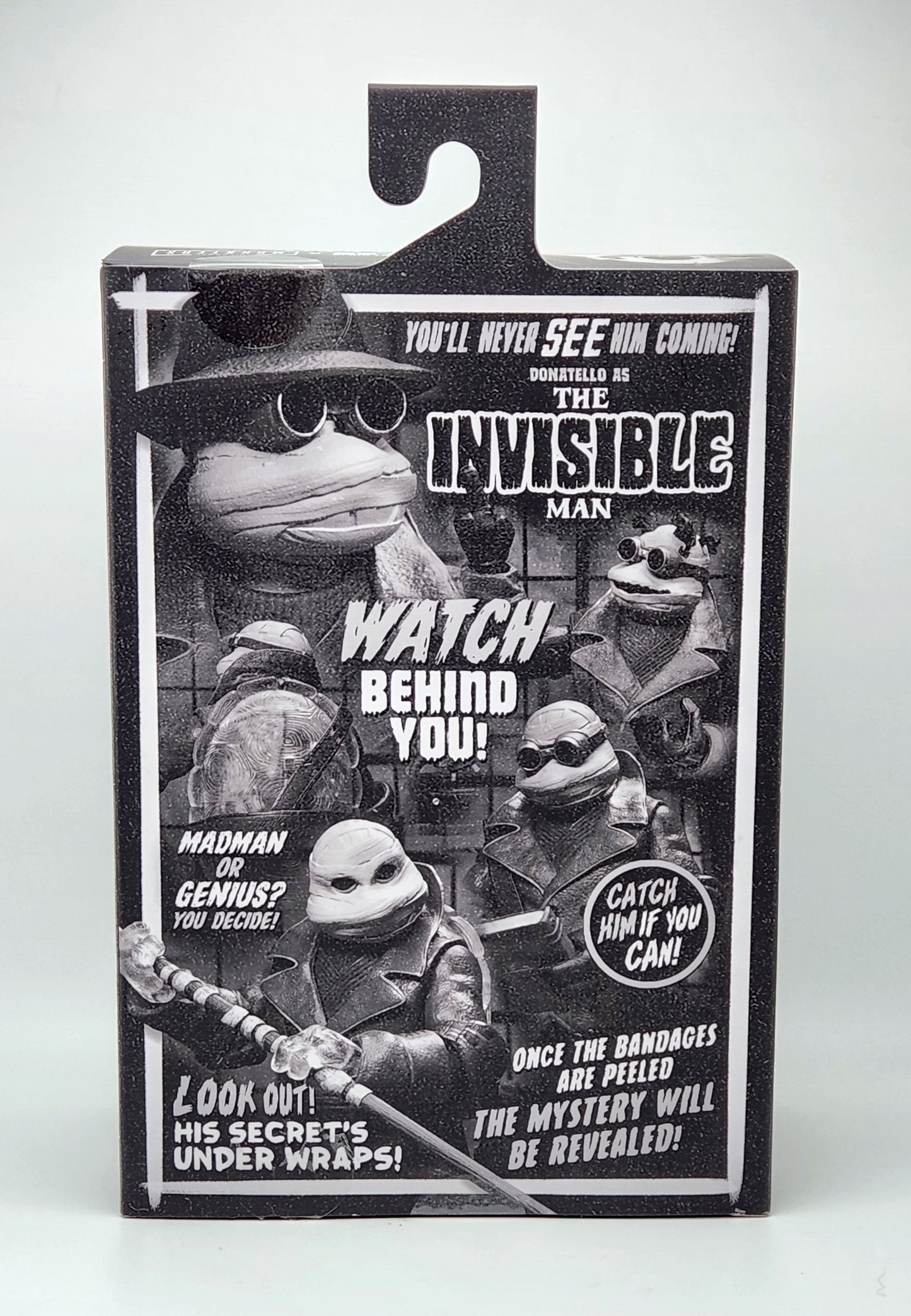 Teenage Mutant Ninja Turtles x Universal Monsters- Ultimate Donatello as The Invisible Man (B&W Version) NECA