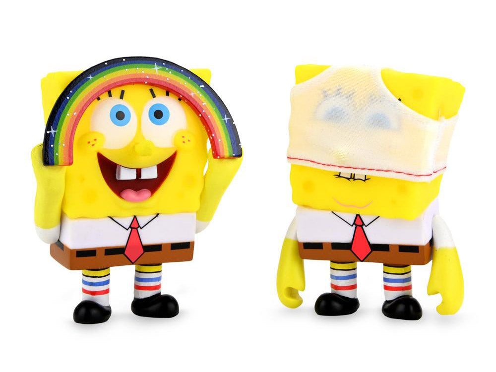 Kidrobot- Nickelodeon- Imaginaaation- Spongebob Squarepants and Spongebob Underpants (2-pack)