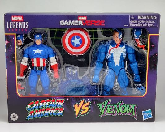 Marvel Legends Series- Gamerverse- Captain America vs Venom (2-pack)