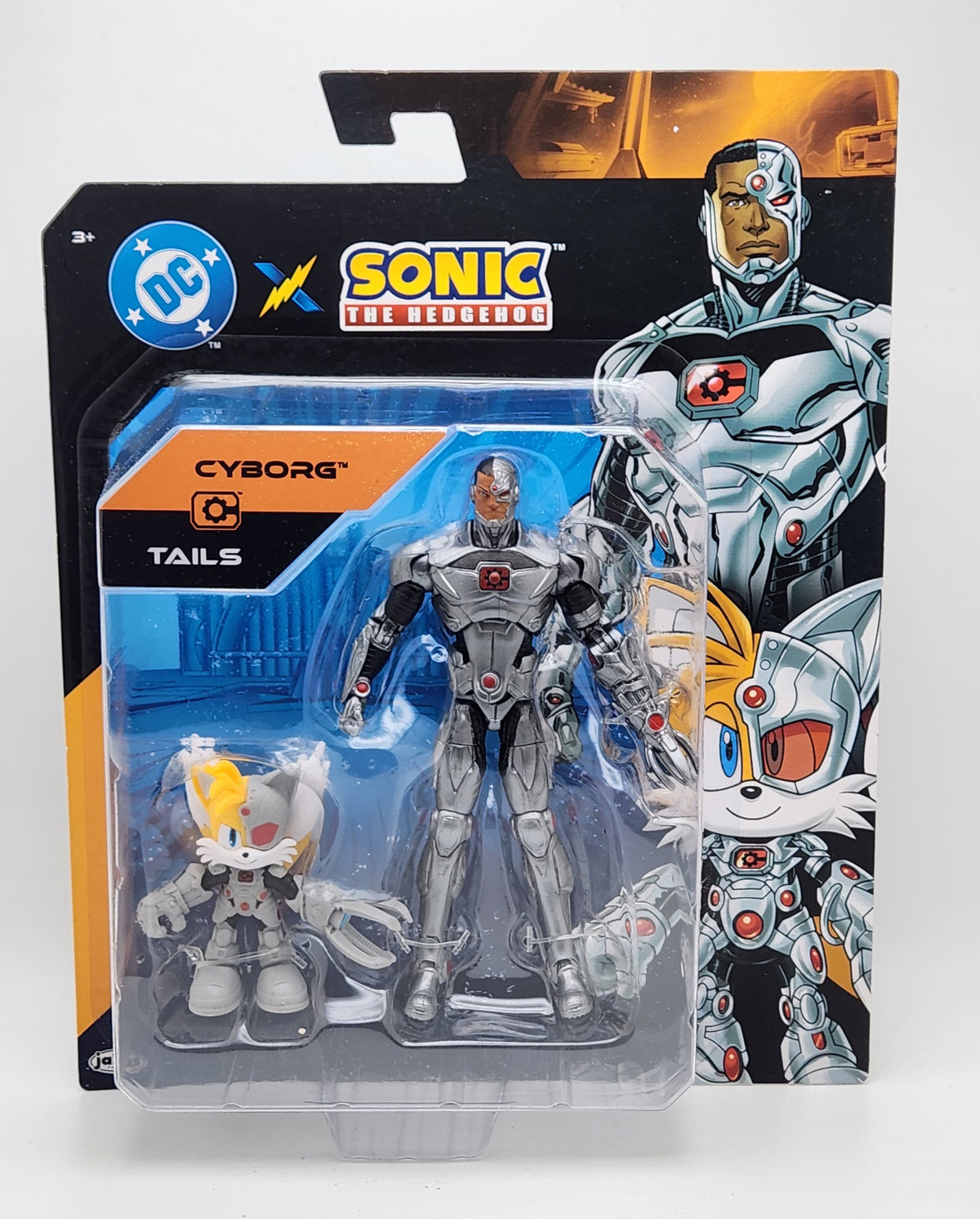 DC X Sonic the Hedgehog- Cyborg & Tails (Jakks Pacific)