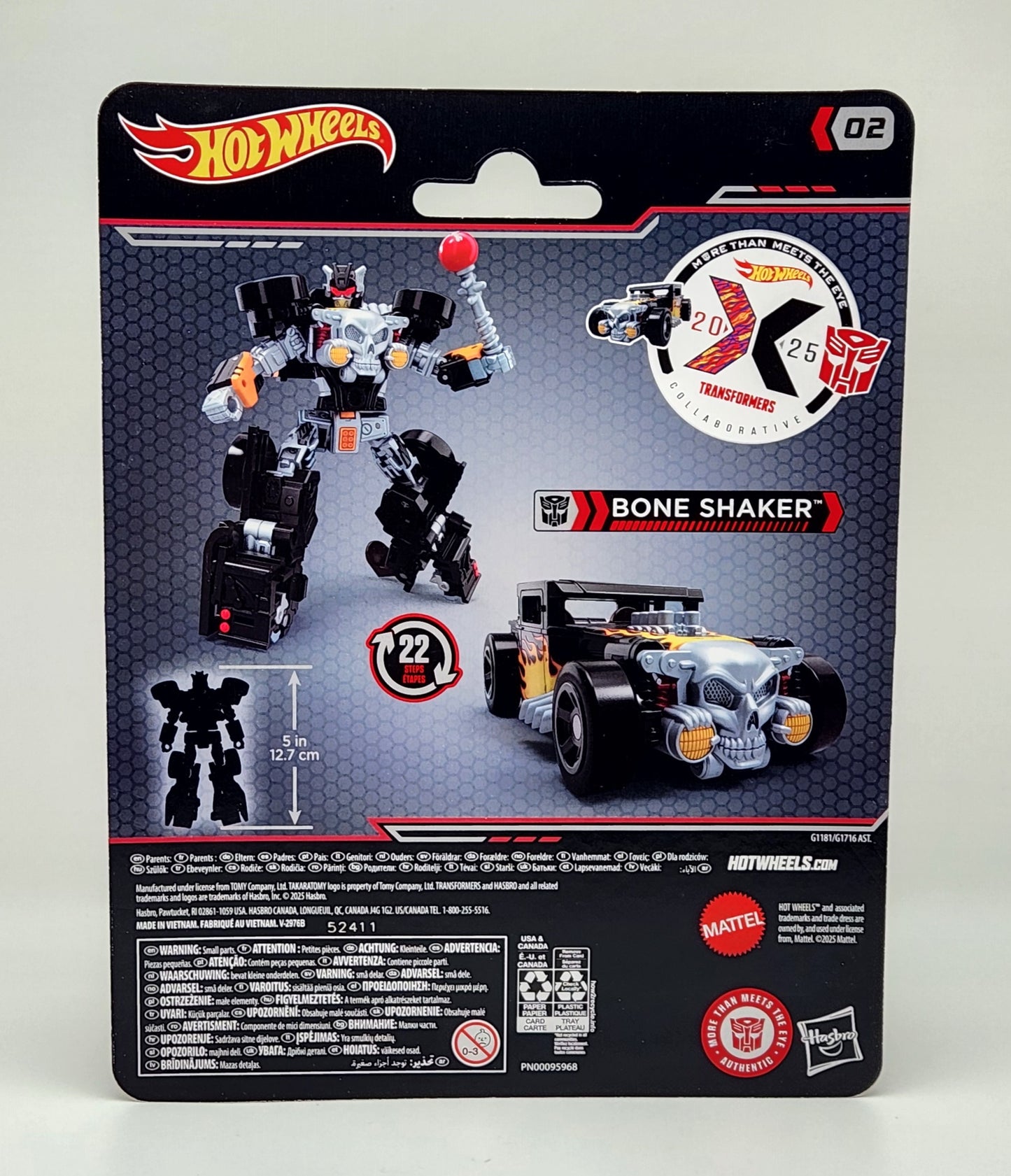 Transformers x Hot Wheels- Bone Shaker
