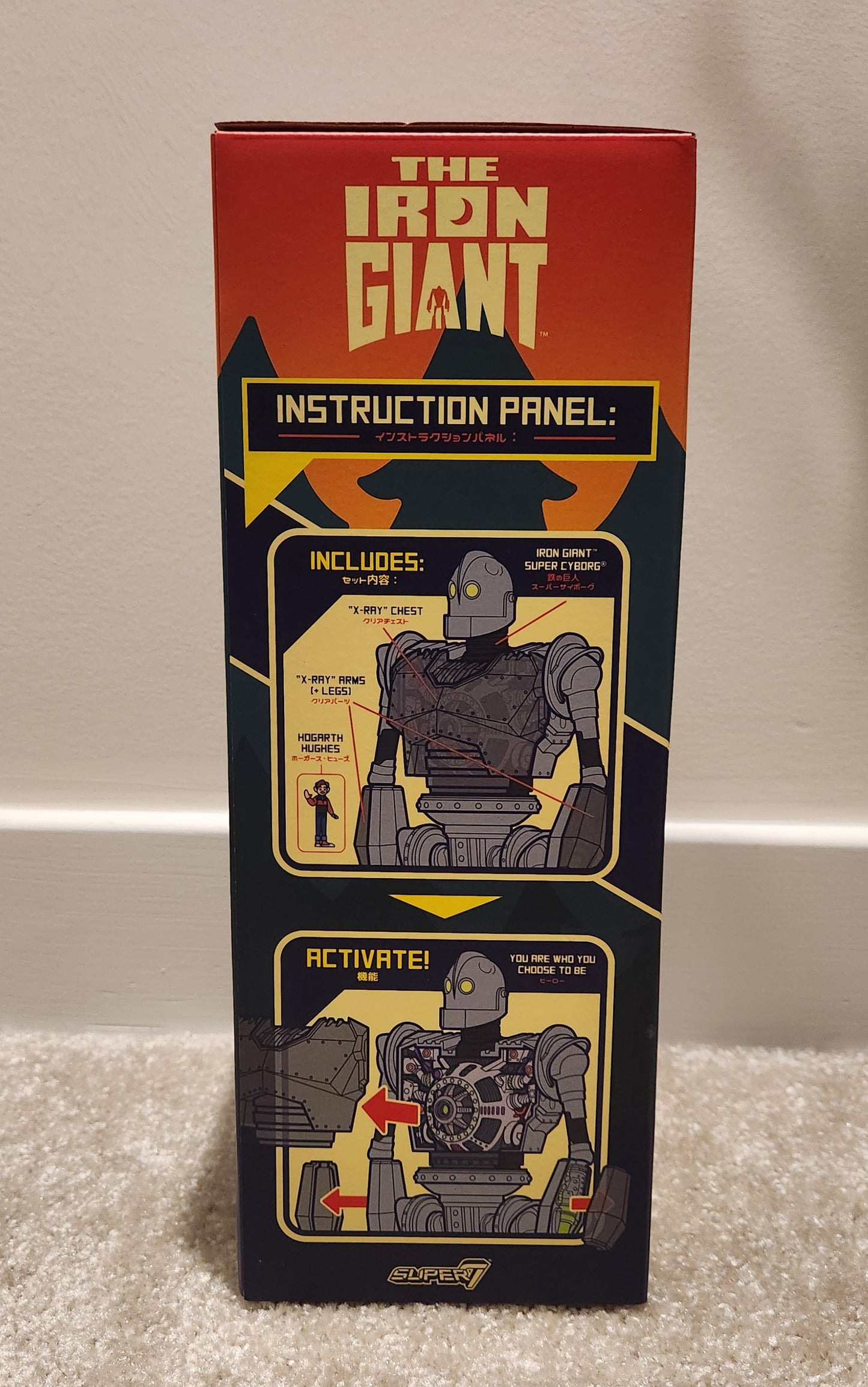 Super7- The Iron Giant- Super Cyborg Iron Giant (Clear Version)