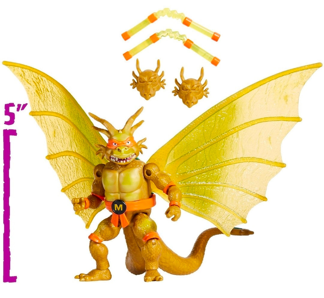 Teenage Mutant Ninja Turtles x Godzilla Mashups- Mikey x King Ghidorah (Three-Headed Mutant)