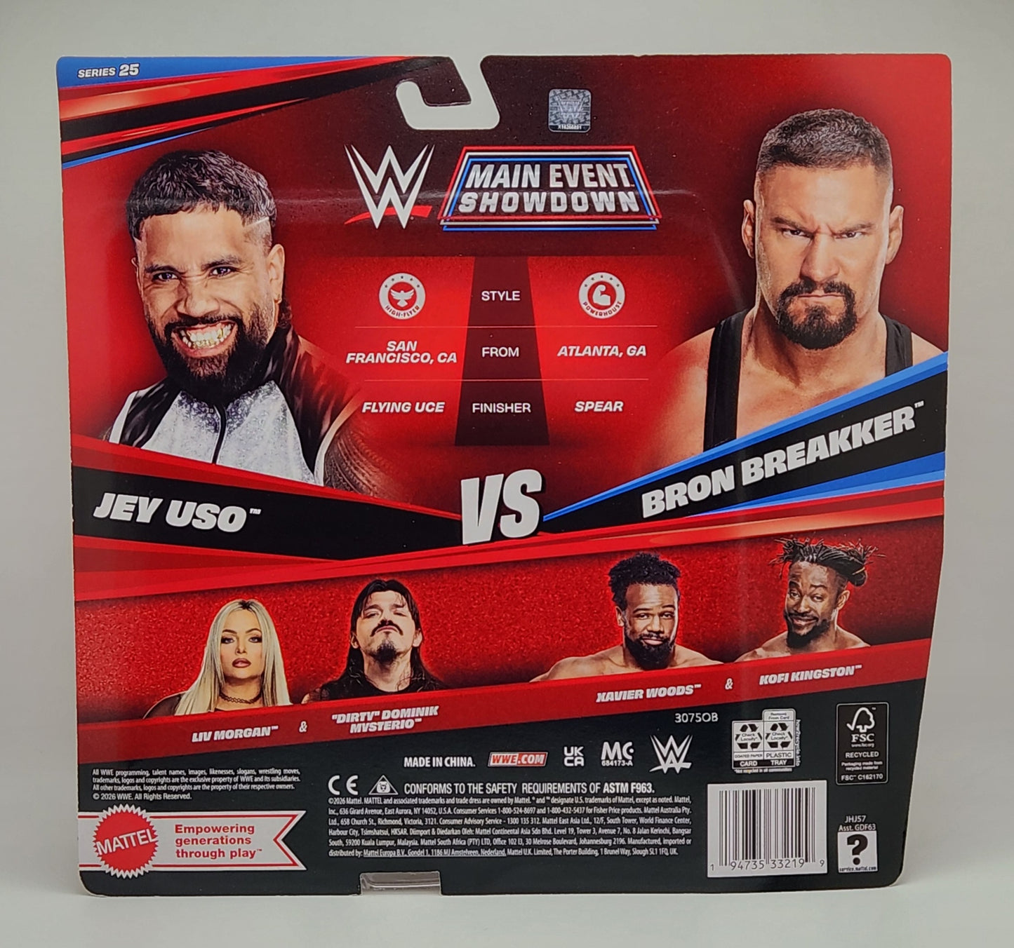 WWE Main Event Showdown- Jey Uso vs Bron Breakker (2-pack)