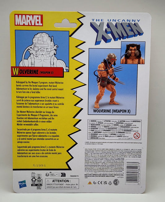 Marvel Legends Retro Collection Series: Weapon X- Wolverine