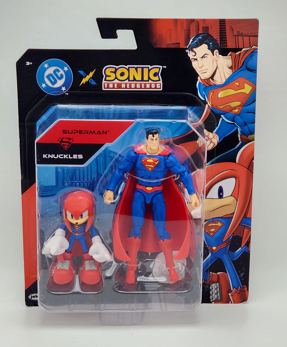 DC X Sonic the Hedgehog- Superman & Knuckles (Jakks Pacific)
