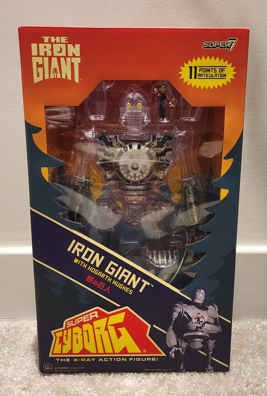 Super7- The Iron Giant- Super Cyborg Iron Giant (Clear Version)